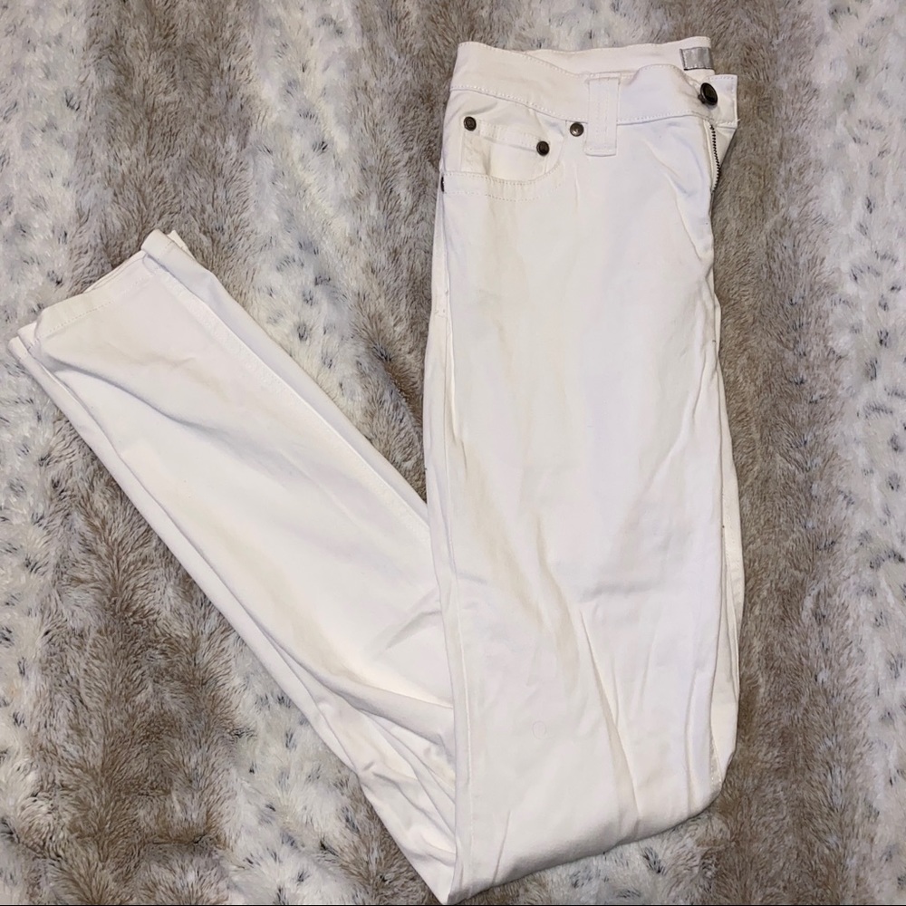 BEDO SKINNY DENIM JEANS in WHITE